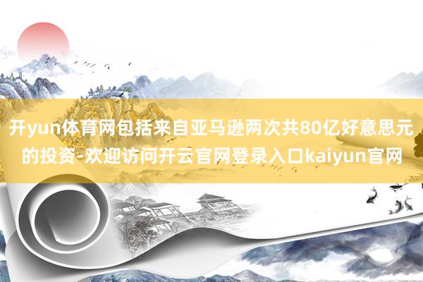开yun体育网包括来自亚马逊两次共80亿好意思元的投资-欢迎访问开云官网登录入口kaiyun官网